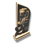 Trophy Award - PERSONALIZED - Beer - 1st 2nd 3rd Place - 9x5 Inches