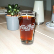 16oz Beer Mug - May the forties be with you