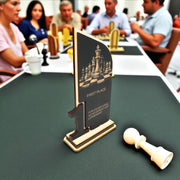 Trophy Award - CUSTOM - Chess - 1st 2nd 3rd Place - 9x5 Inches