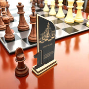 Trophy Award - CUSTOM - Chess - 1st 2nd 3rd Place - 9x5 Inches