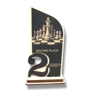 Trophy Award - CUSTOM - Chess - 1st 2nd 3rd Place - 9x5 Inches
