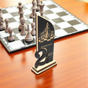 Trophy Award - CUSTOM - Chess - 1st 2nd 3rd Place - 9x5 Inches
