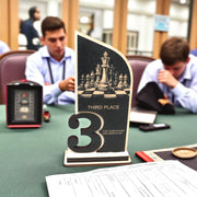 Trophy Award - CUSTOM - Chess - 1st 2nd 3rd Place - 9x5 Inches