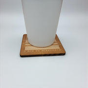 Browncoats Coaster Set of two 4x4in Raw Wood