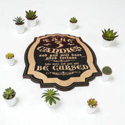 Magnet Sign - BLACK - Take 3 Candies or be Cursed - Black Halloween Door Sign - 15x11 Inches