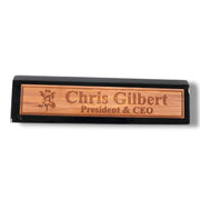 Desk Wedge Name Plate - PERSONALIZED - Giraffe - 11 Inches
