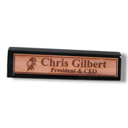 Desk Wedge Name Plate - PERSONALIZED - Lion - 11 Inches