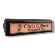 Desk Wedge Name Plate - PERSONALIZED - Lion - 11 Inches