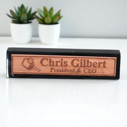Desk Wedge Name Plate - PERSONALIZED - Pickleball - 11 Inches