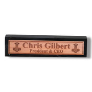 Desk Wedge Name Plate - PERSONALIZED - Mjolnir - 11 Inches