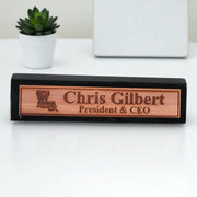 Desk Wedge Name Plate - PERSONALIZED - Louisiana - 11 Inches - Cajun