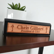 Desk Wedge Name Plate - PERSONALIZED - Leg Lamp - 11 Inches
