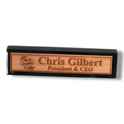 Desk Wedge Name Plate - PERSONALIZED - Merry Christmas - 11 Inches