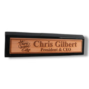 Desk Wedge Name Plate - PERSONALIZED - Merry Christmas - 11 Inches