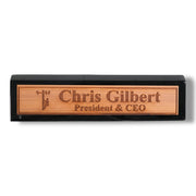 Desk Wedge Name Plate - PERSONALIZED - Lineman - 11 Inches