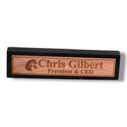 Desk Wedge Name Plate - PERSONALIZED - Horse - 11 Inches