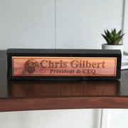 Desk Wedge Name Plate - PERSONALIZED - Eagle - 11 Inches