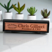 Desk Wedge Name Plate - PERSONALIZED - 2nd Amendment - 11 Inches