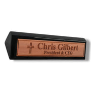 Desk Wedge Name Plate - PERSONALIZED - Cat - 11 Inches