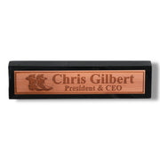Desk Wedge Name Plate - PERSONALIZED - Cowboy Boots - 11 Inches