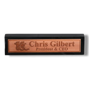Desk Wedge Name Plate - PERSONALIZED - Cowboy Boots - 11 Inches