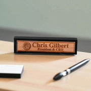 Desk Wedge Name Plate - PERSONALIZED - Wheel Tire - 11 Inches