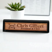 Desk Wedge Name Plate - PERSONALIZED - Spirit Board - 11 Inches