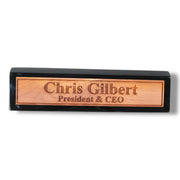 Desk Wedge Name Plate - Personalized Titles and Styles - 11 Inches