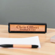 Desk Wedge Name Plate - Personalized Titles and Styles - 11 Inches