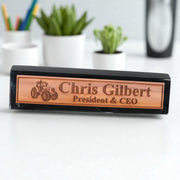 Desk Wedge Name Plate - PERSONALIZED - Tractor - 11 Inches