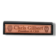 Desk Wedge Name Plate - PERSONALIZED - Sugar Skull - 11 Inches