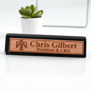 Desk Wedge Name Plate - PERSONALIZED - Thunderbird Native American - 11 Inches