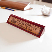 Desk Wedge Name Plate - PERSONALIZED - Tractor - 11 Inches