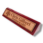 Desk Wedge Name Plate - PERSONALIZED - Thunderbird Native American - 11 Inches
