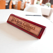 Desk Wedge Name Plate - PERSONALIZED - Pit Bull - 11 Inches