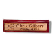 Desk Wedge Name Plate - PERSONALIZED - Worlds most awesome film editor - 11 Inches
