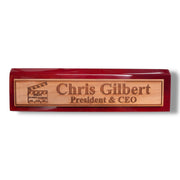 Desk Wedge Name Plate - PERSONALIZED - Worlds most awesome film director - 11 Inches