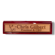 Desk Wedge Name Plate - PERSONALIZED - PIglet - 11 Inches