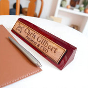 Desk Wedge Name Plate - PERSONALIZED - Spirit Board - 11 Inches
