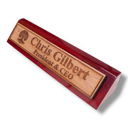 Desk Wedge Name Plate - PERSONALIZED - Celtic Tree of life - 11 Inches