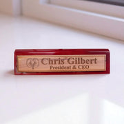 Desk Wedge Name Plate - PERSONALIZED - Kidney - 11 Inches