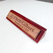 Desk Wedge Name Plate - PERSONALIZED - Kidney - 11 Inches