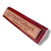 Desk Wedge Name Plate - PERSONALIZED - Kidney - 11 Inches