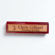 Desk Wedge Name Plate - PERSONALIZED - Lineman - 11 Inches