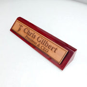 Desk Wedge Name Plate - PERSONALIZED - Lineman - 11 Inches