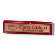 Desk Wedge Name Plate - PERSONALIZED - 2nd Amendment - 11 Inches
