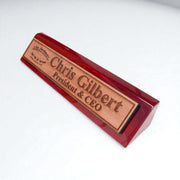 Desk Wedge Name Plate - PERSONALIZED - 2nd Amendment - 11 Inches
