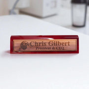 Desk Wedge Name Plate - PERSONALIZED - Eagle - 11 Inches