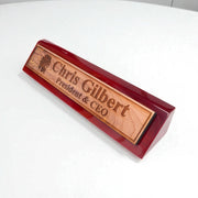 Desk Wedge Name Plate - PERSONALIZED - Indian Chief - 11 Inches