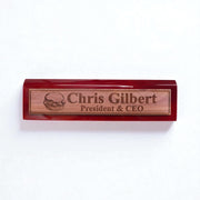 Desk Wedge Name Plate - PERSONALIZED - Hamburger - 11 Inches
